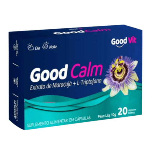 Good Calm 500?mg 20?Cápsulas Ansiedade e Sono - Good Vit Good Calm 500?mg 20?Cápsulas Ansiedade e Sono - Good Vit